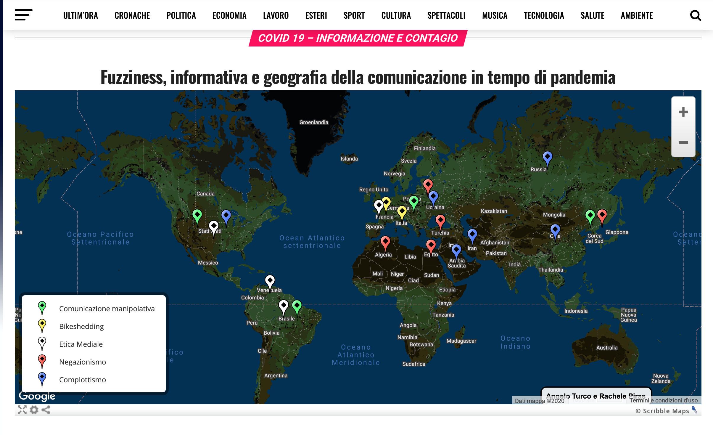 Covid 19 - Informazione e contagio 