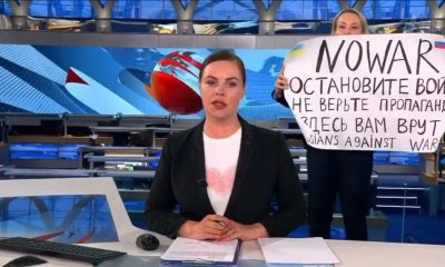 Si chiama Maria Ovsiannikova La donna che interrotto il Tg i Canale Uno russo: basta guerra, scendete in strada, non abbiate paura